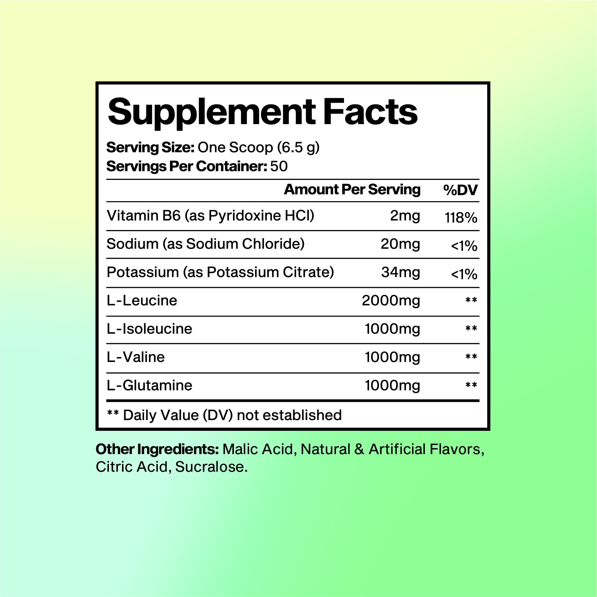 Lemon Lime 🍋 BCAA 2:1 Fuel